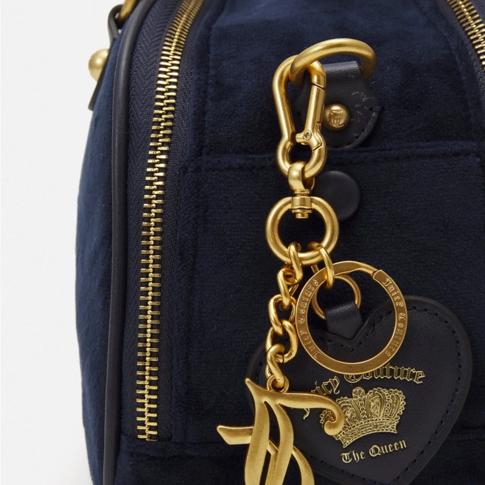 Juicy Couture Navy Blue and Gold Twig Bowler Bag Set UK circa 2023 - Picture 5 of 7